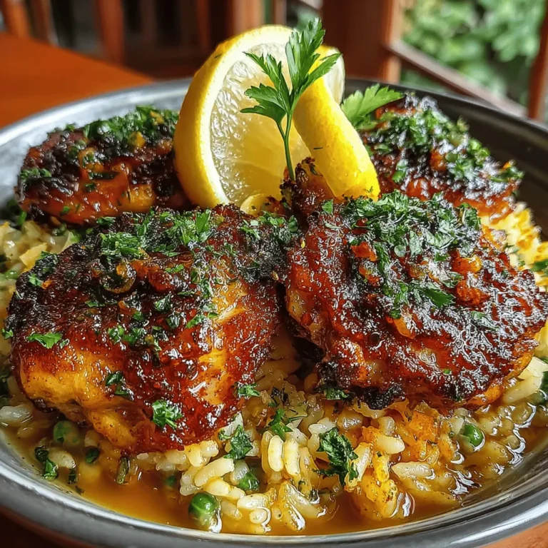 In the realm of comforting home-cooked meals, few dishes can rival the simplicity and flavor of One-Pot Lemon Herb Chicken & Rice. This delightful recipe combines tender chicken thighs with aromatic herbs and zesty lemon, all cooked together with rice in a single pot. This method of cooking not only ensures maximum flavor and minimal cleanup but also serves as a hearty meal perfect for any occasion. Whether you’re preparing a weeknight dinner for the family or hosting friends for a cozy gathering, this dish promises to impress with its vibrant flavors and satisfying textures.