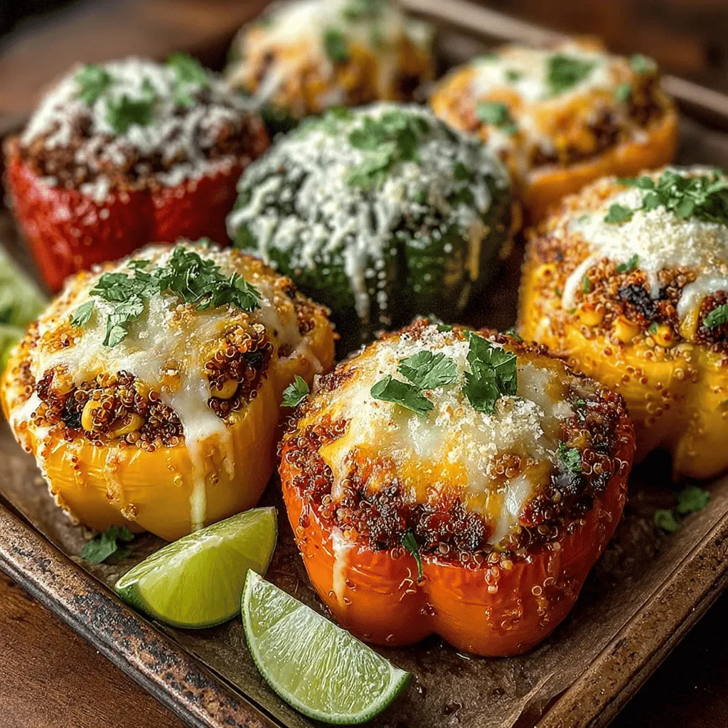 If you're on the lookout for a vibrant and nutritious appetizer or side dish that can brighten up any occasion, look no further than Colorful Delight Stuffed Mini Bell Peppers. Bursting with flavor and color, these delightful mini peppers not only tantalize the taste buds but also serve as a feast for the eyes. Their charming presentation makes them a favorite for both casual gatherings and formal dinners, ensuring they stand out on any table.