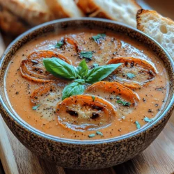 Velvet Bliss: Creamy Roasted Tomato Soup