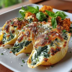 Creating this delightful dish requires a selection of simple yet flavorful ingredients that come together in perfect harmony. Here's what you’ll need to craft these creamy Alfredo spinach pasta shells: