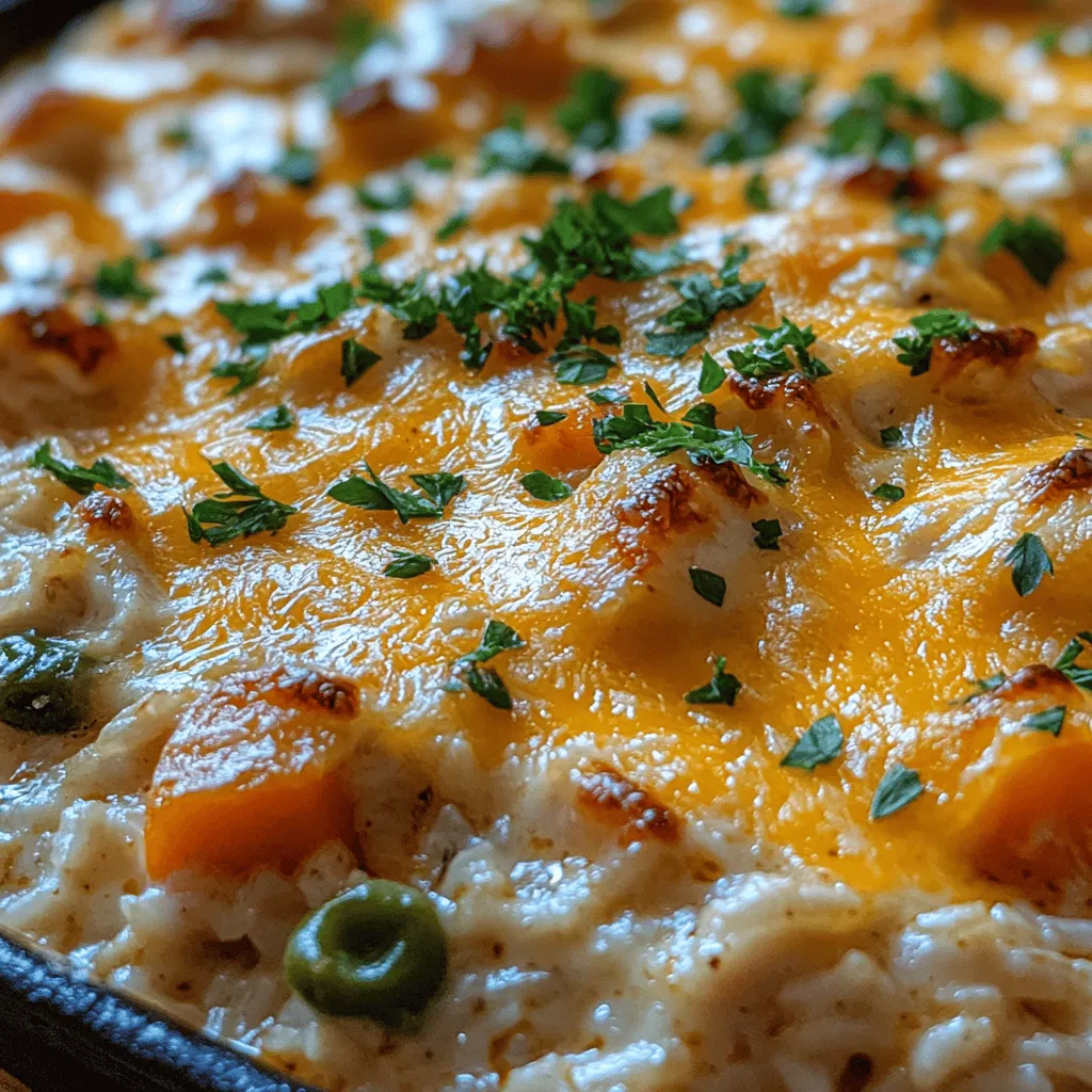 There is something undeniably heartwarming about a casserole bubbling away in the oven. It evokes memories of family gatherings, cozy nights, and the simple joy of sharing a meal with loved ones. One of my all-time favorite comfort foods is the Creamy Chicken & Rice Casserole. This dish has been a staple in my household for years, and each time I prepare it, I am transported back to my childhood kitchen, where the inviting aroma would fill the air, promising a satisfying meal. Today, I’m excited to share this delightful recipe with you—perfect for busy weeknights or a casual weekend gathering.
