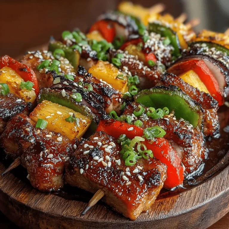 As spring unfolds and the first hints of summer warmth fill the air, the urge to create vibrant, flavorful dishes becomes irresistible. One recipe that perfectly encapsulates the essence of sunny days and outdoor gatherings is Baked Teriyaki Chicken Pineapple Skewers. This dish is not just a meal; it's a nostalgic journey back to carefree family barbecues where laughter mingled with the smoky aroma of grilled chicken and the sweet fragrance of fresh fruits.