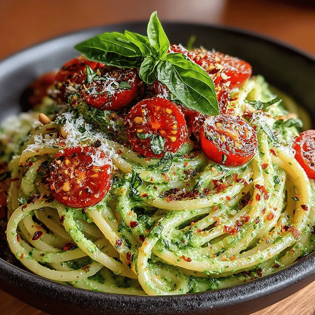 When it comes to quick, delicious meals, few dishes can compare to Creamy Avocado Pesto Pasta. This vibrant dish marries the rich, creamy texture of ripe avocados with the aromatic flavors of fresh basil, creating a unique and satisfying take on traditional pesto. The result is a pasta dish that is not only visually appealing but also packed with nutrition, making it an ideal choice for busy weeknights or casual gatherings with friends and family.
