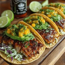 Tacos have long held a cherished place in culinary culture, celebrated for their versatility and ability to adapt to various flavor profiles. The recipe for Sweet & Spicy Mango Chicken Tacos takes this beloved dish to new heights, blending succulent marinated chicken with the vibrant sweetness of mango and a kick of spice. This delightful combination not only tantalizes the taste buds but also represents a fusion of flavors that invites creativity in the kitchen.