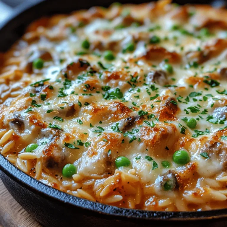 At the heart of this dish lies its simple yet hearty ingredients. Each component plays a crucial role in creating the rich, savory flavor profile that makes this orzo bake so irresistible. Let’s dive into what you’ll need to bring this comforting meal to life.