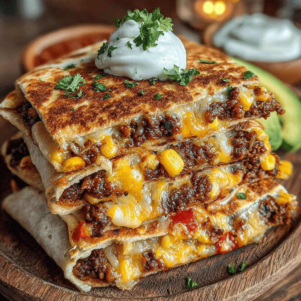 Once your quesadillas are cooked to perfection, it’s time to assemble your Tex-Mex Black Bean Quesadilla Stack. Begin by carefully stacking the quesadillas on a serving platter. Depending on how many you’ve made, you can create a multi-layered stack that not only looks impressive but also offers a variety of flavors in each bite.