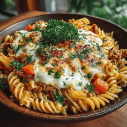 To kick off the cooking process for your Autumn Harvest Turkey Pasta, you’ll want to sauté the turkey effectively. Start by heating a large skillet over medium-high heat and adding a tablespoon of olive oil. Once the oil shimmers, add the ground turkey. Allow it to cook undisturbed for a few moments to achieve a nice browning. This browning process, known as the Maillard reaction, enhances the flavor of the meat and contributes a depth to the overall dish.