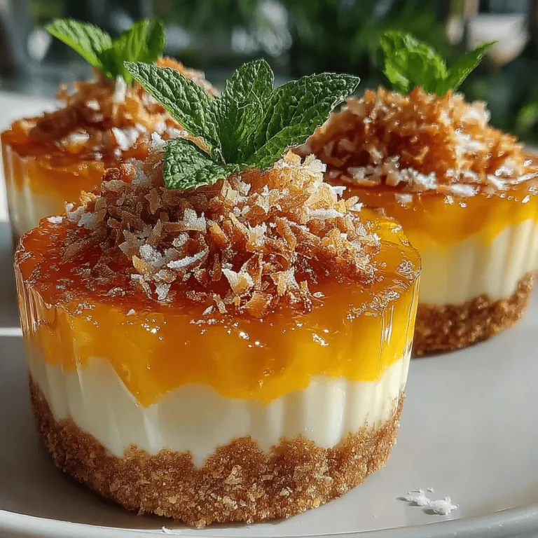 As the sweltering heat of summer approaches, there’s nothing quite like a refreshing dessert to cool you down. When it comes to delightful summer treats, tropical flavors reign supreme, transporting your taste buds to sun-kissed beaches and swaying palm trees. One such dessert that embodies the essence of summer is the Tropical Bliss Frozen Mango Coconut Cream Cups. This delectable treat is not only a feast for the eyes but also an explosion of flavors that perfectly balance the sweetness of ripe mangoes with the creamy richness of coconut.