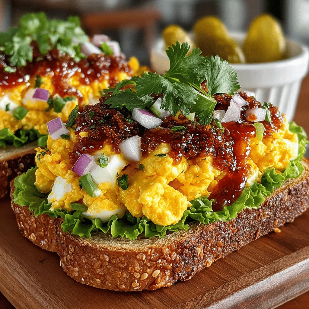 Egg salad sandwiches have long been a staple in American cuisine, beloved for their creamy texture and satisfying taste. Whether served at picnics, lunchboxes, or brunch gatherings, these sandwiches offer a delightful combination of simplicity and comfort. However, as culinary preferences evolve, so too do the traditional recipes that accompany them. Enter the Spicy Chili Egg Salad Sandwiches—a bold and flavorful twist on the classic dish that is sure to tantalize the taste buds of those who crave a bit more excitement in their meals.