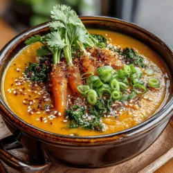 In the world of comfort food, few dishes can rival the soothing embrace of a warm bowl of soup. The Carrot Ginger Miso Bliss Soup stands out not only for its rich flavors but also for its nourishing qualities. This vibrant soup combines the earthiness of carrots, the zing of ginger, and the umami depth of miso, creating a delectable experience that warms both the heart and the belly.