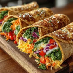 In today's fast-paced world, finding a meal that is both nutritious and quick to prepare can be a challenge. Enter Cheesy Veggie Wraps, a delightful solution that marries convenience with health. These wraps are not only packed with flavor but also offer a myriad of nutritional benefits, making them an ideal choice for busy individuals and families alike. With whole wheat tortillas as your base and a colorful medley of fresh vegetables, these wraps deliver cheesy goodness while keeping your meals light and wholesome.
