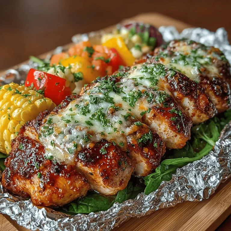 If you’re looking for a meal that combines convenience, flavor, and versatility, BBQ Ranch Chicken Foil Packs should be at the top of your list. This dish is not only a crowd-pleaser but also an ideal solution for busy weeknights or outdoor gatherings. The beauty of BBQ Ranch Chicken Foil Packs lies in their simplicity—just layer your ingredients, wrap them up, and let the grill do the work. The result? Tender chicken infused with smoky barbecue flavors, complemented by fresh vegetables, all sealed within a neat package that makes cleanup a breeze.