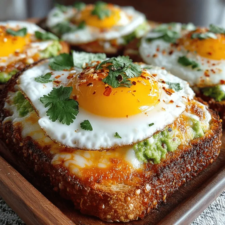 Start your day on a delicious note with Avocado Egg Breakfast Melts, a nutritious and satisfying breakfast that combines creamy avocado, perfectly cooked eggs, and melted cheese on toasted bread. This recipe is not only easy to prepare but also packed with essential nutrients, making it an ideal choice for busy mornings or leisurely brunches. Rich in healthy fats, high-quality protein, and a variety of vitamins, this breakfast melt is sure to fuel your day and tantalize your taste buds.