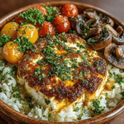 Baked Feta Mushroom Rice is a dish that has taken the culinary world by storm, becoming a favorite among home cooks and food enthusiasts alike. This delightful recipe combines the creaminess of baked feta cheese with the earthy flavors of mushrooms, all served on a bed of perfectly cooked rice. Its roots can be traced back to the Mediterranean, where feta cheese is a staple ingredient, celebrated for its rich, tangy flavor. This dish has gained significant popularity on social media, particularly on platforms like Instagram and TikTok, where home cooks showcase their own renditions, often highlighting its vibrant colors and mouthwatering presentation.
