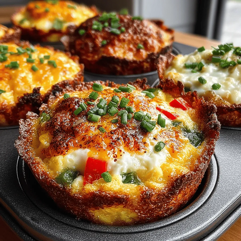 To create the perfect egg mixture for your Sweet Potato Baked Egg Cups, begin by cracking the desired number of eggs into a mixing bowl. For a standard recipe, 6-8 large eggs will suffice, depending on how many cups you're preparing. Use a whisk to beat the eggs until they are fully combined and smooth, ensuring a fluffy texture when baked.