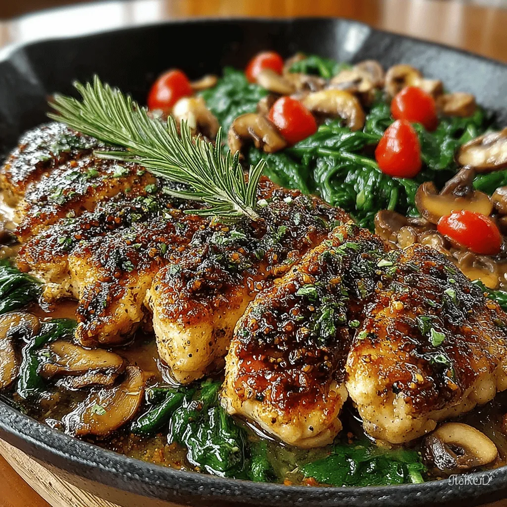 If you're looking to elevate your weeknight dinner routine or impress guests at a gathering, the Chicken Skillet with Sweet Fig Jam & Balsamic Glaze is the perfect recipe for you. This dish marries succulent chicken breasts with the rich sweetness of fig jam and the tangy depth of balsamic glaze, resulting in a meal that's both comforting and sophisticated. With its unique flavor profile, this recipe stands out as a delightful fusion of sweet and savory, making it a favorite for those who appreciate a culinary adventure.