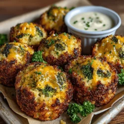 Crispy Baked Chicken and Broccoli Tots offer a deliciously creative way to enjoy the classic comfort of tater tots while incorporating the nutritional benefits of chicken and broccoli. These delightful bites combine tender, shredded chicken with vibrant green broccoli and gooey, melted cheese, resulting in a mouthwatering snack or meal option that is both satisfying and wholesome. For families looking to sneak in some extra vegetables or anyone who craves a fun twist on traditional comfort food, this recipe is a perfect fit.