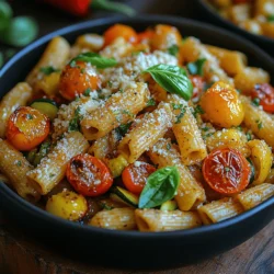 In the world of culinary delights, few dishes can compete with the simplicity and heartiness of Garlic Roasted Veggie Pasta Bowls. This dish not only serves as a satisfying meal but also packs a nutritional punch, making it an ideal choice for anyone looking to incorporate more wholesome ingredients into their diet. With its vibrant colors and rich flavors, this pasta bowl is a feast for both the eyes and the palate. The combination of roasted vegetables, whole wheat pasta, and aromatic garlic creates a delightful harmony that is both comforting and invigorating.