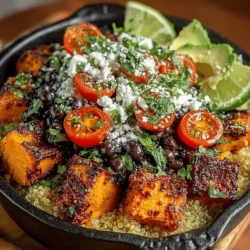 Creating a delicious Sweet & Savory Roasted Sweet Potato Black Bean Bowl starts with the right seasoning. The key is to balance the flavors without overwhelming the natural sweetness of the roasted sweet potatoes or the earthiness of the black beans. Here are some techniques to ensure your seasoning is spot on: