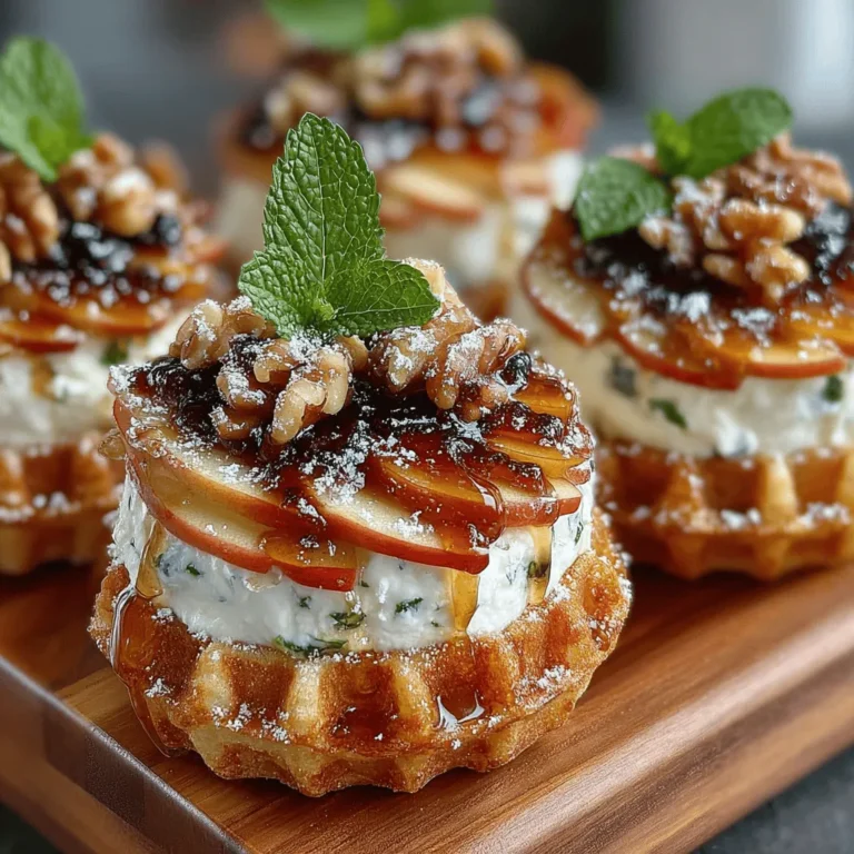 To create the perfect Mini Apple Waffle Breakfast Pizzas, it’s essential to understand the key components that make this recipe special. Each ingredient plays a crucial role in achieving the ideal flavor and texture combination.