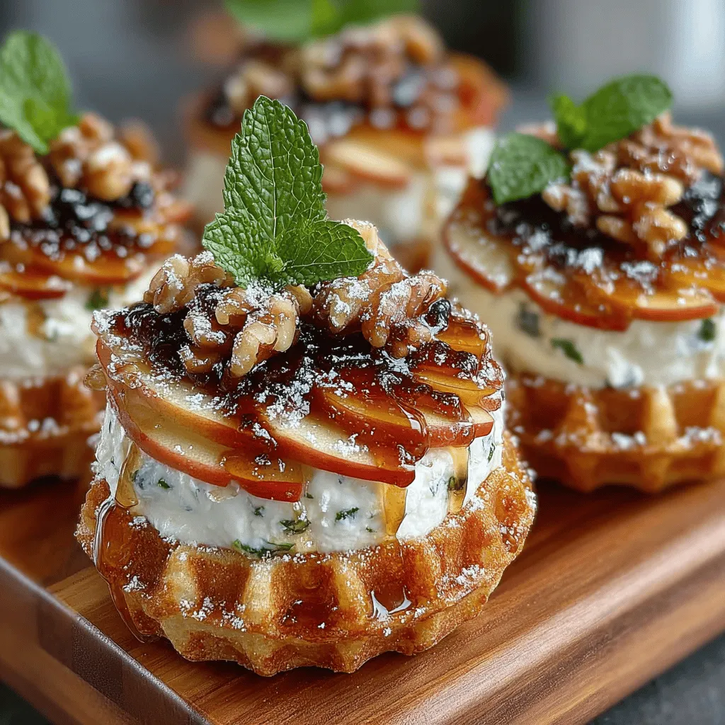 To create the perfect Mini Apple Waffle Breakfast Pizzas, it’s essential to understand the key components that make this recipe special. Each ingredient plays a crucial role in achieving the ideal flavor and texture combination.
