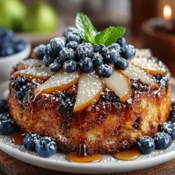 Upside-down cakes have a certain charm that captivates bakers and dessert lovers alike. With their enticing presentation and delightful flavors, these cakes are a wonderful way to showcase seasonal fruits. One standout recipe that embodies this appeal is the Pear & Blueberry Upside-Down Cake. This dessert is a beautiful combination of sweet and juicy pears, vibrant blueberries, and a soft, tender cake that brings warmth to any gathering.