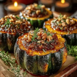To begin with your Maple Glazed Acorn Squash Halves, the first step is to melt your butter. Use a small saucepan over low heat to gently melt 4 tablespoons of unsalted butter. This method will ensure that the butter does not burn, maintaining its rich flavor. Once melted, remove the saucepan from the heat and let it cool slightly.