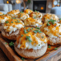 If you’re on the hunt for the perfect game day snack that’s both delicious and easy to make, look no further! These Easy Air Fryer Cheddar-Stuffed Mushrooms are a crowd-pleaser that will have everyone cheering for more. The earthy flavor of fresh mushrooms pairs beautifully with melty cheddar cheese, creating a savory bite that’s crispy on the outside and gooey on the inside.