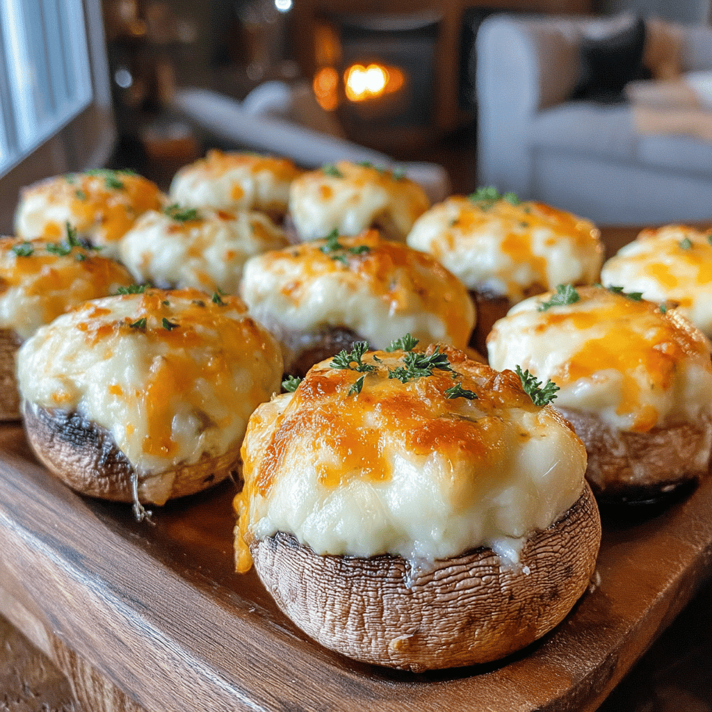 If you’re on the hunt for the perfect game day snack that’s both delicious and easy to make, look no further! These Easy Air Fryer Cheddar-Stuffed Mushrooms are a crowd-pleaser that will have everyone cheering for more. The earthy flavor of fresh mushrooms pairs beautifully with melty cheddar cheese, creating a savory bite that’s crispy on the outside and gooey on the inside.