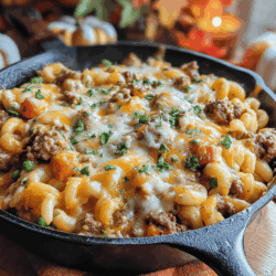 One-Pan Cheesy Beef Casserole for Cozy Autumn Nights