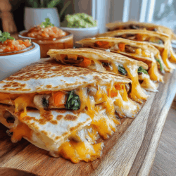 Quick and Healthy Veggie Quesadilla with a Cheesy Comfort Kick